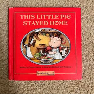 This Little Pig Stayed Home Children’s book by Donna Guthrie hardback vintage